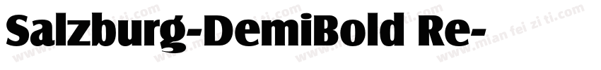 Salzburg-DemiBold Re字体转换